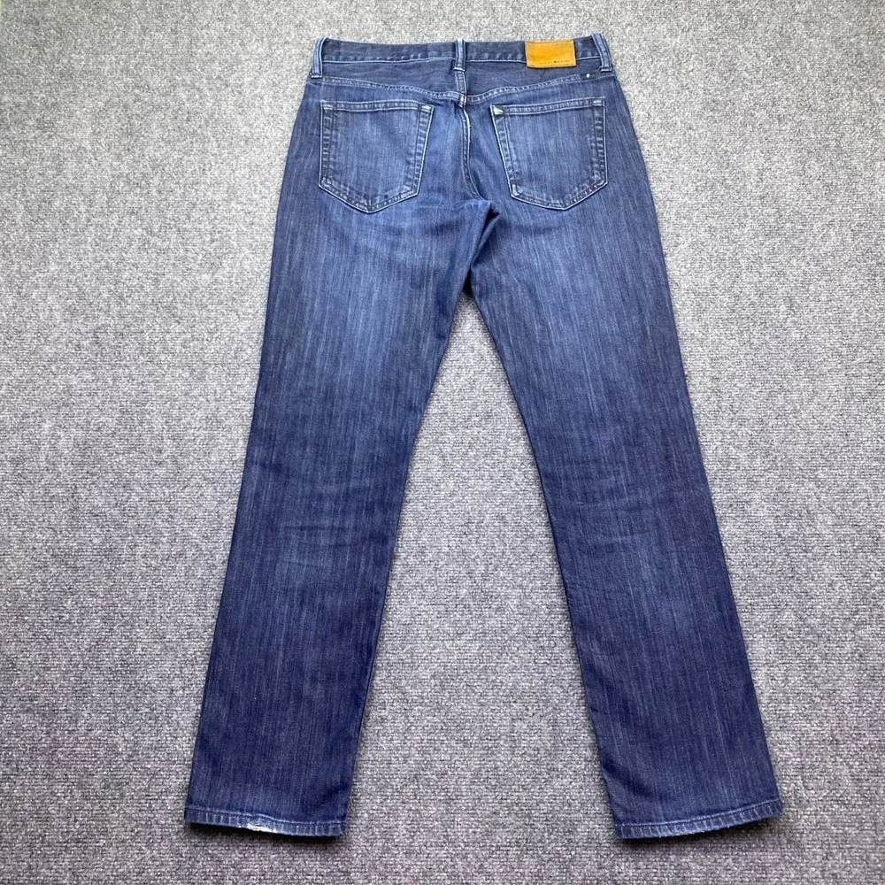 Lucky Brand 121 Heritage Slim Jeans Mens 29x30 Dark Wash Candiani Denim 7M12119